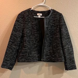 Loft black and white business jacket